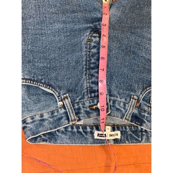 Re/Done Levis High-Rise Wide-Leg Raw Hem Jeans  Womens Size 25 - Picture 7 of 15